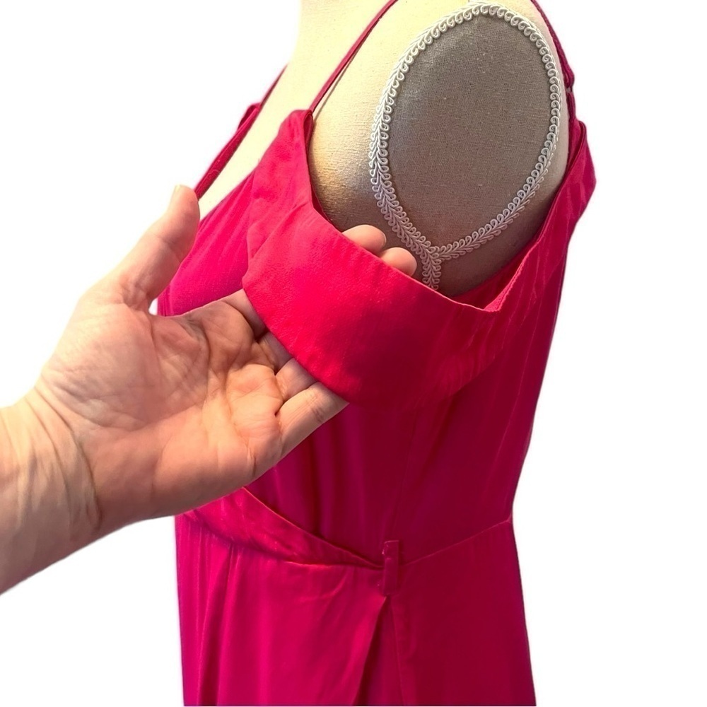 Bardot Leah Satin Off-The-Shoulder Maxi Wrap Dress - Picture 8 of 15